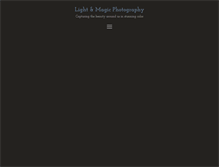Tablet Screenshot of lightandmagicphotography.com